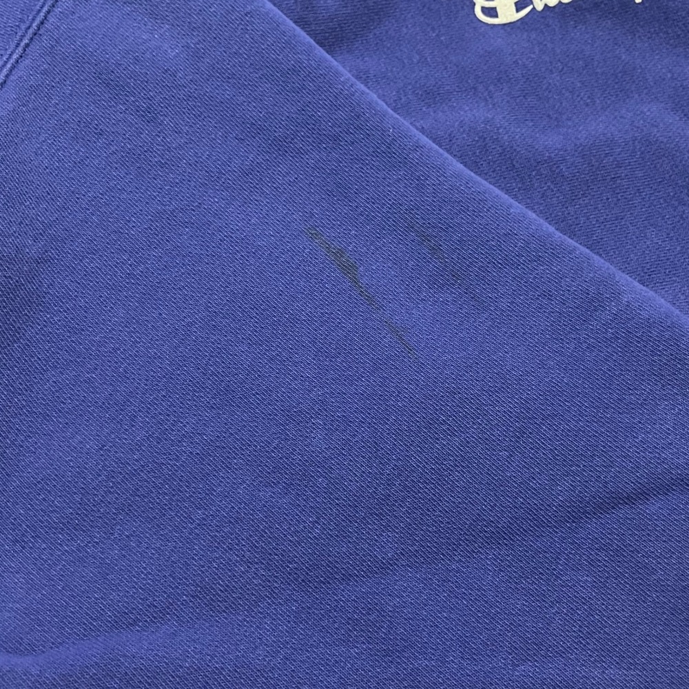 Vintage Champion Reverse Weave Hoodie Purple Sweatshirt M Triple Logo Pullover - Picture 7 of 8